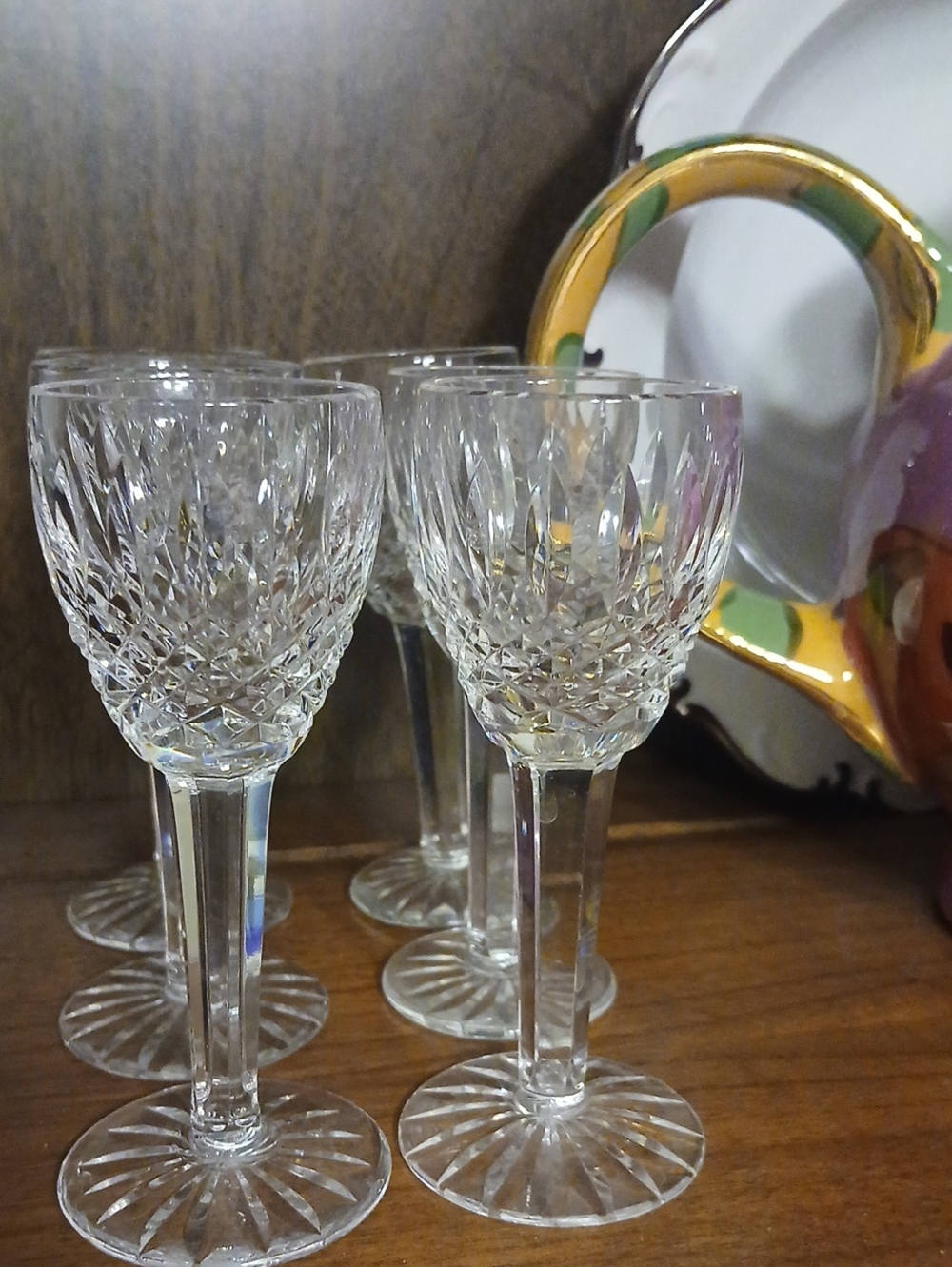 Waterford Crystal Clear Cut Crystal Liqueur Glasses (Set)